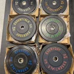 BRAND NEW Rubber Bumper plates - 370lbs