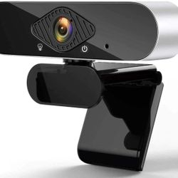 1080P Full Webcam with Microphone - Computer Desktop Webcam Plug and Play 120-degree Wide Angle with Tripod & Privacy Cover USB HD Streaming Webcam fo