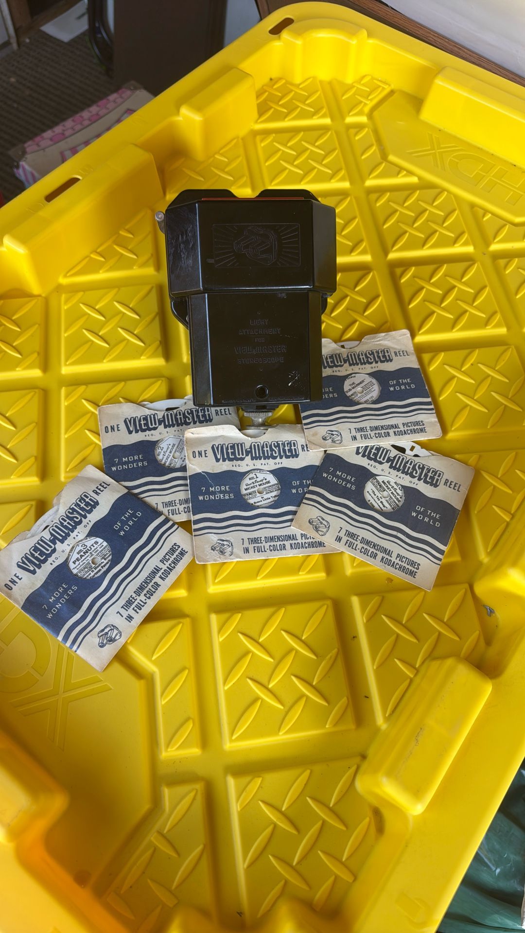 Vintage Viewmaster With Light And 5 Reels