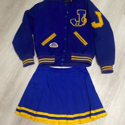 Vintage varsity cheerleader uniform Halloween 