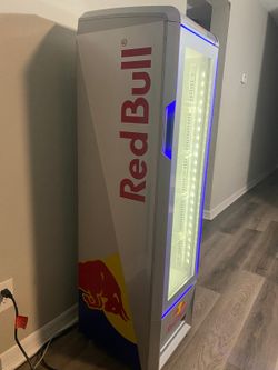 Redbull beverage fridge