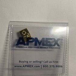 24k Solid 1 Gram Bar 