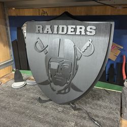 X Large Raiders Blk / Matt Blk LightUp Logo