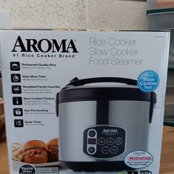 Aroma Rice Cooker, Creamer, Slow Cooker : Brand New