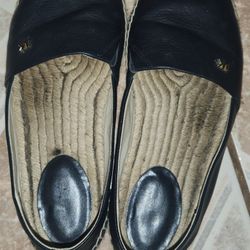 Blue Leather Mk Women's Shoes