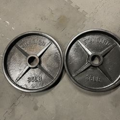Olympic Weight Plates.     60 Dollars 