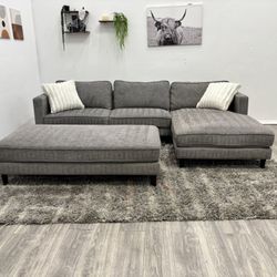 Gray Sectional Couch - Free Delivery