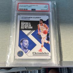 2019 Panini Chronicles, Stephen Curry #21 PSA 9