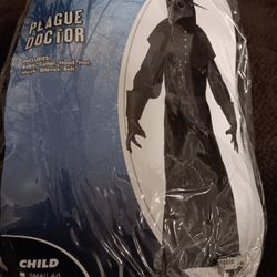 Boys Black Plague Dr Costume