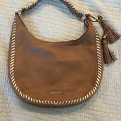 Michael Kors Women's Leather Acorn Brown Shoulder Bag