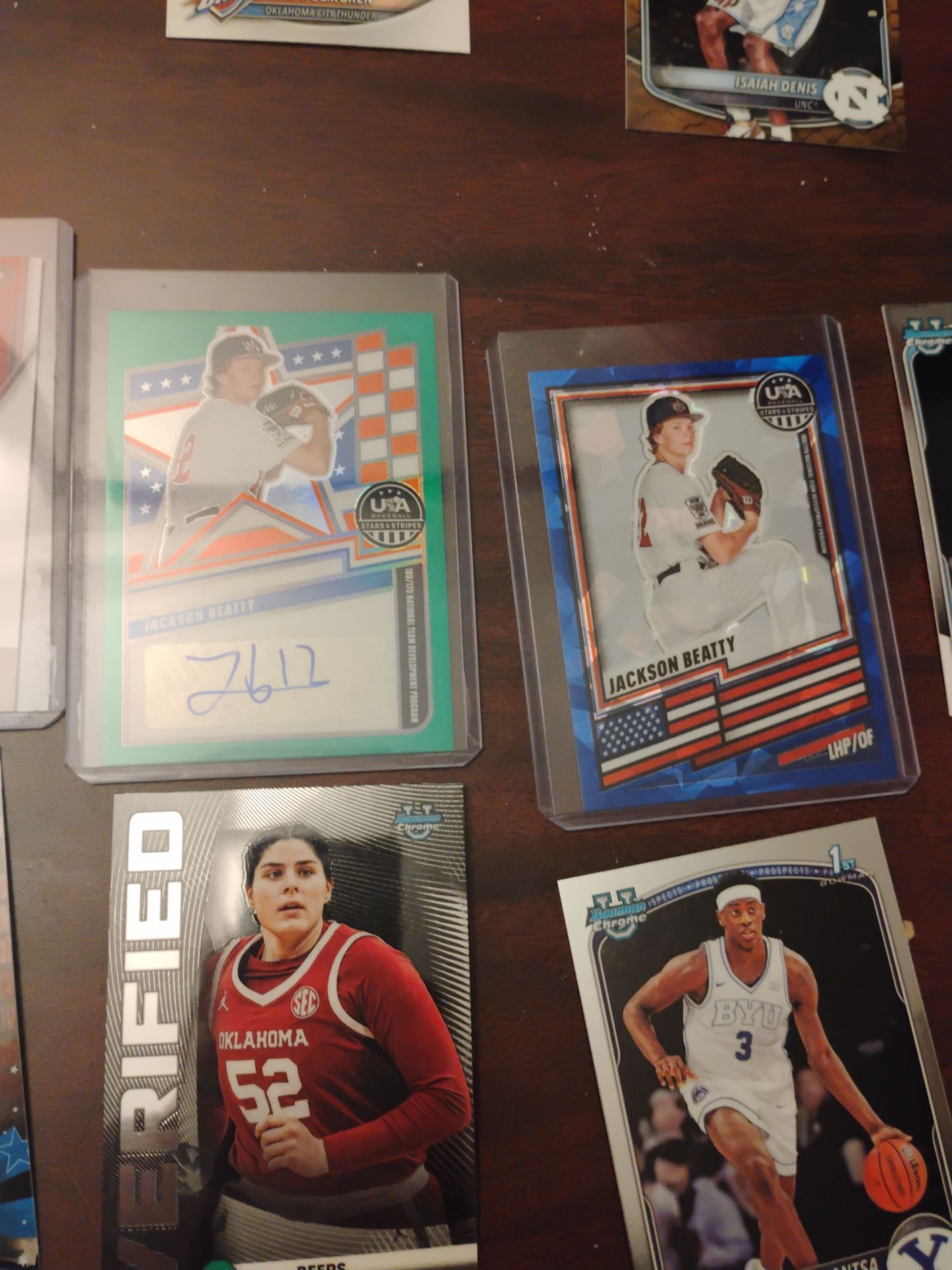 Basketball baseball cards