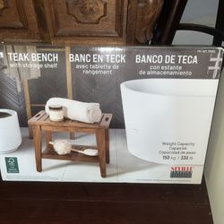 Brand New Teak Bench