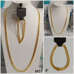 Men Gold Jewelry Set (MS1)