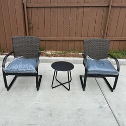 2 chair table Patio Set
