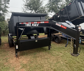 TrailMaxx 14ft Gooseneck Dump Trailer with 4ft Walls