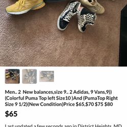 Used In Very Good Condition!!Size 9..Now!!  Any 2 Pairs For A $100.00.. On This Page!!