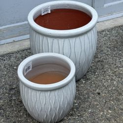 New Ceramic Pots Big Size $35 Smaller $25