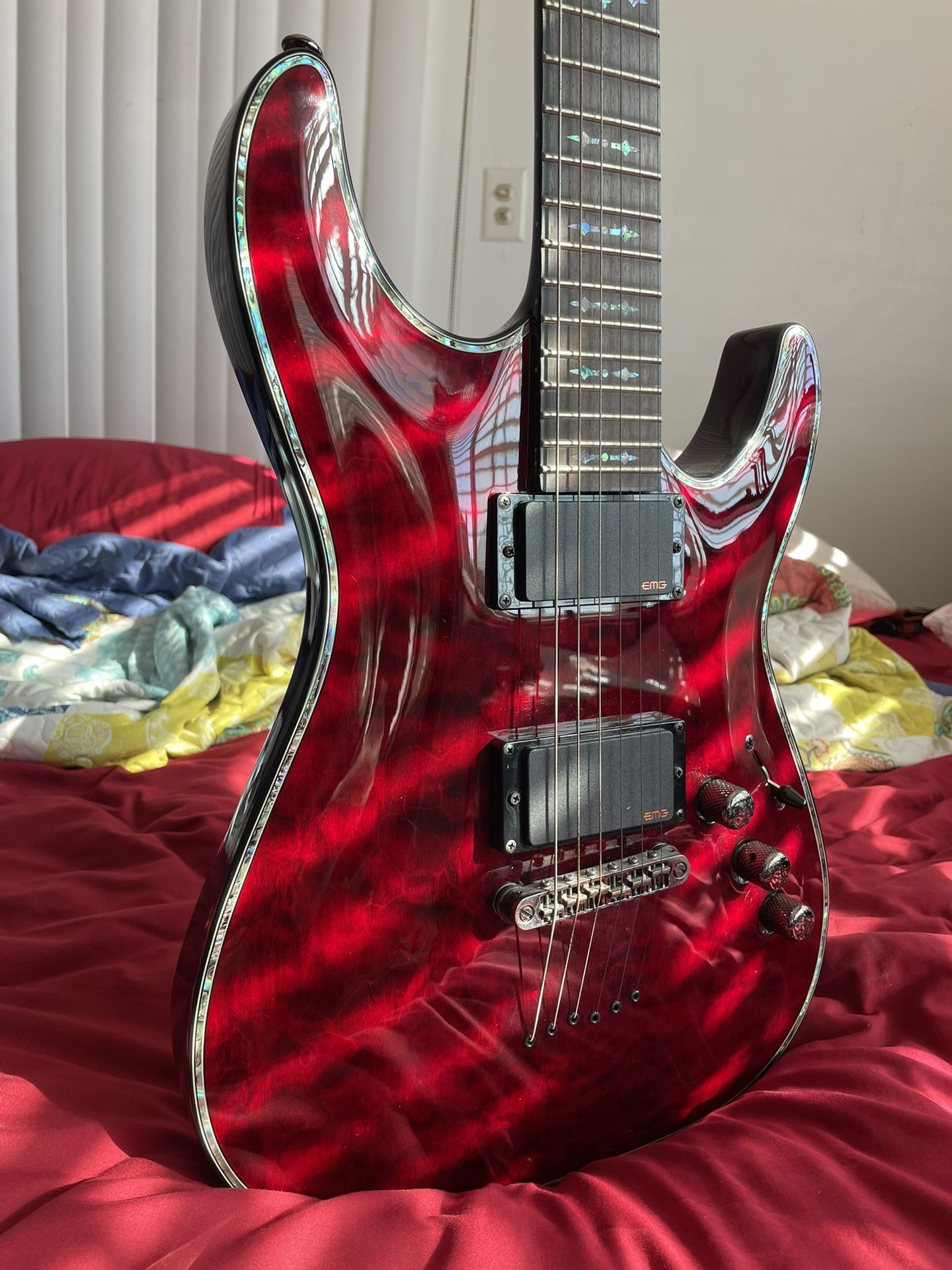 Schecter Hellraiser C-1 Electric Guitar - Black Cherry
