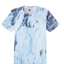 Supreme x The North Face Ice Climb Tee Size LARGE Great Quality Ships Today