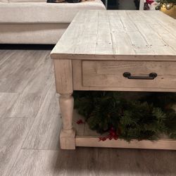 Coffee Table W/ Matching End Tables & Dining Set 