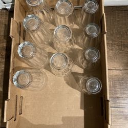 11 Pieces Water Glass 3 Different Size $8 For All 