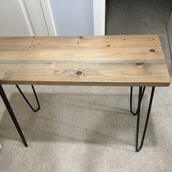 Custom Wood & Iron Table 