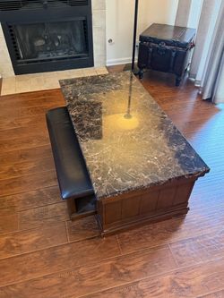 Coffee Table with Bench