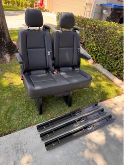 Mercedes Benz Sprinter Rare OEM Sprinter 2-Seat Bench + Floor Rails (144/170) – $3,300 Value