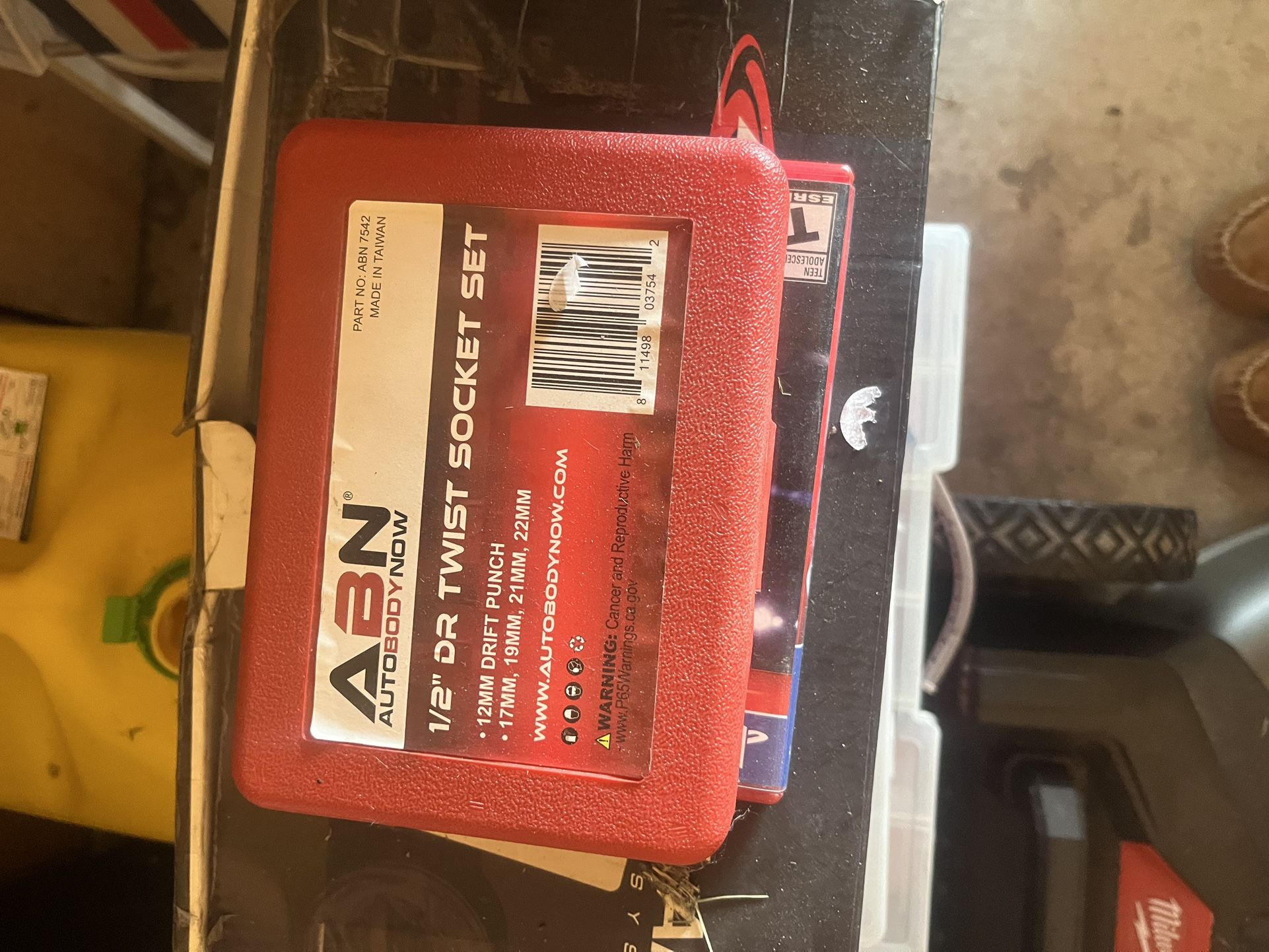 ABN 1/2 Inch Twist Socket Set