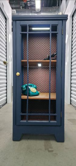 Custom Wood & Glass Display Cabinet