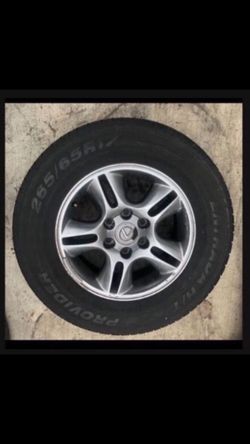 1 X 265/65r17 6x5.5 6x139.7 Stock Lexus Gx470 Gx460 Rims Wheels Tacoma 4Runner Yukon Tire!!!!!!!!!!!
