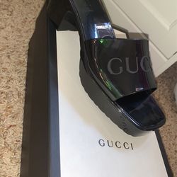 Gucci Rubber Slide Sandals