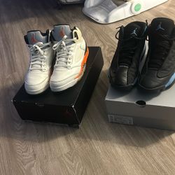 Shattered Backboard 5s And Retro 13s Size 9