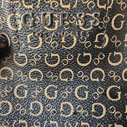 Guess Style Monogram Tote Bag Black & Tan