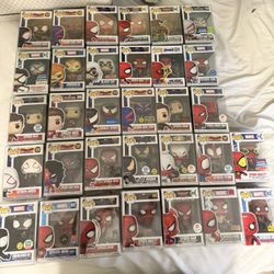 Huge Spider-Man Funko Pop Lot 