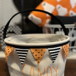 Adorable Halloween Soft Sided Candy Bucket