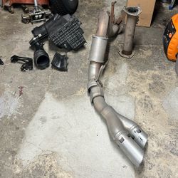 2022 Ford F350 Oem Stock Exhaust Pipe And Air Box 