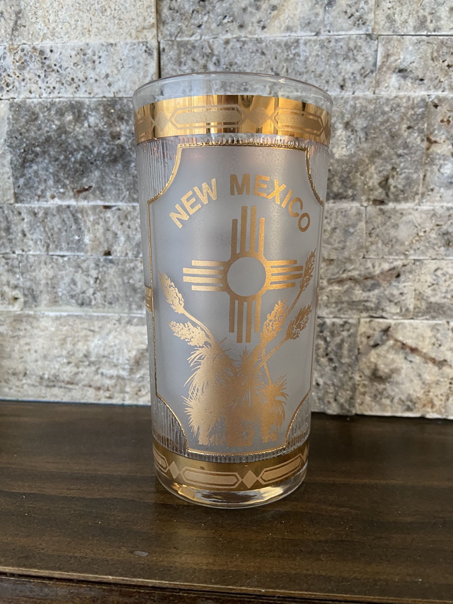 Vintage New Mexico Sand Dunes Souvinier Glass