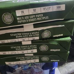 4 Packs Of 500 Sheet 11x17 Multi Use Copy Paper 