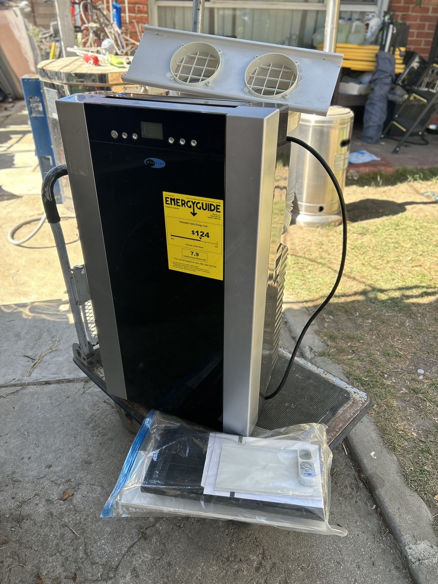 Good condition I use only last summer can with the control, remote and everything