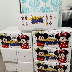Popmart Mickey Family Keychains Box Set