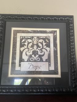 Wall Decor (3)  Black Frame 