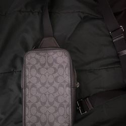 COACH Racer Sling Pack In Signature Canvas