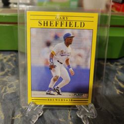 1991 Flair Gary Sheffield Card Number 596