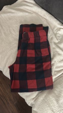 Red and Black  Plaid Pajama Pants Sz M