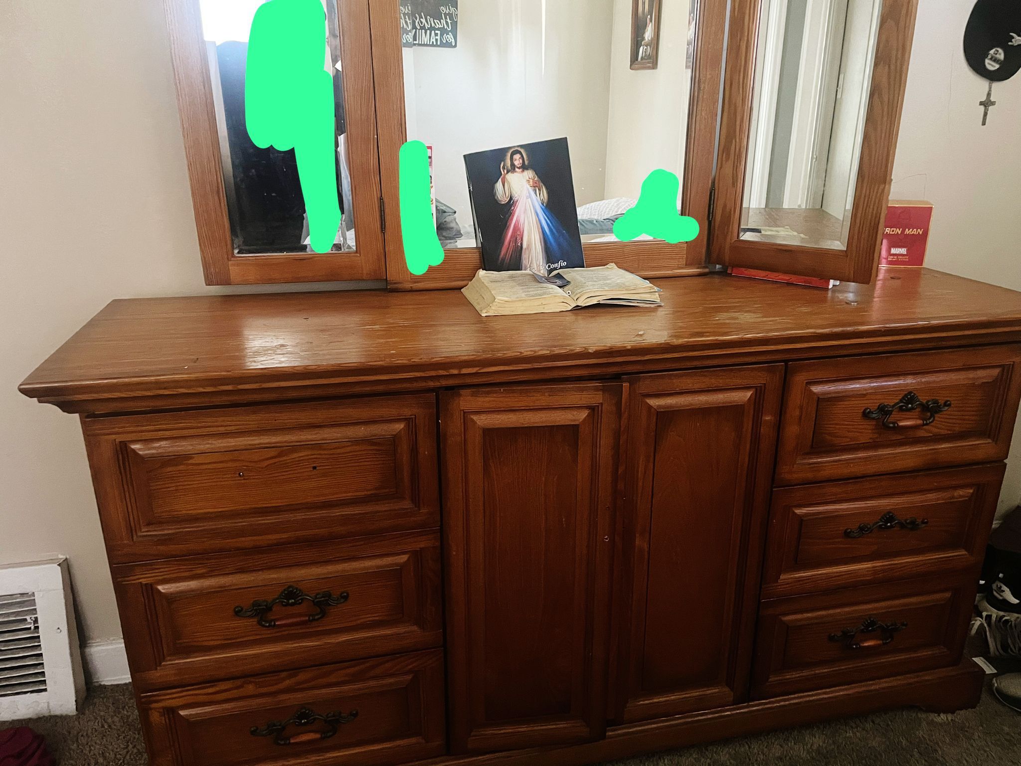 Queen Bed Frame And Mirror