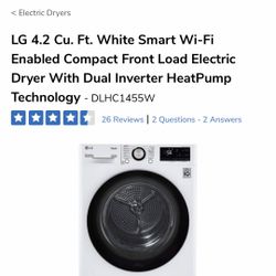 New Stackable Dryer Electric 