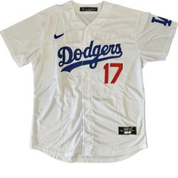 Shohei Ohtani #17 Los Angeles Dodgers Nike Stitched Home White Jersey NWT SIZE XL