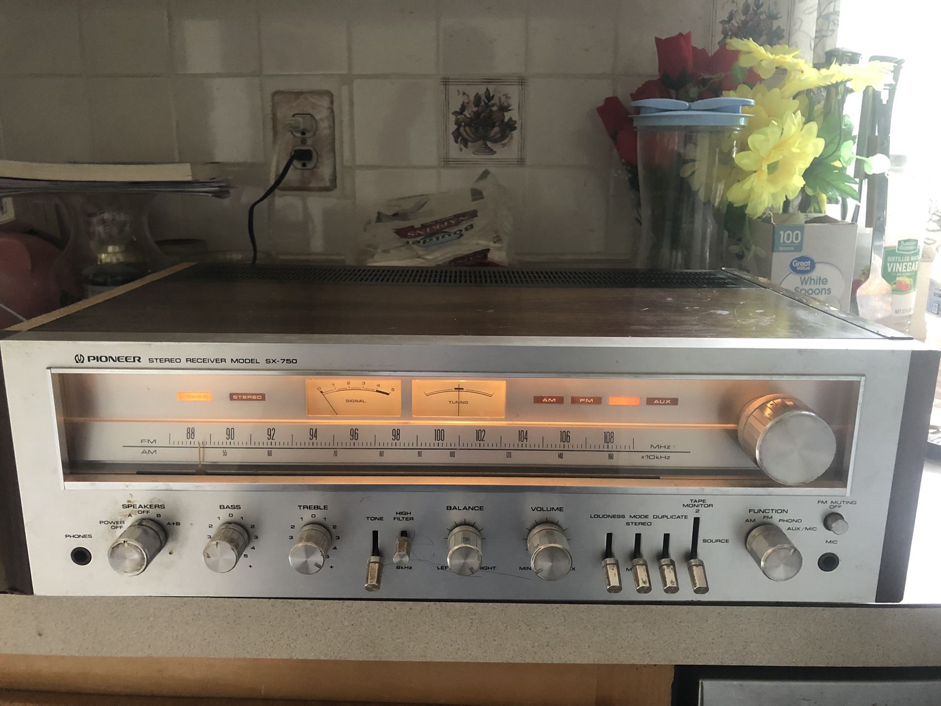 pioneer sx-750 stereo receiver
