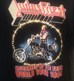 Judas Priest 1984 concert tour re issue t shirt size xl